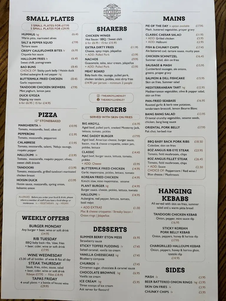 Menu_The Argyll_Henley-on-Thames_image_2