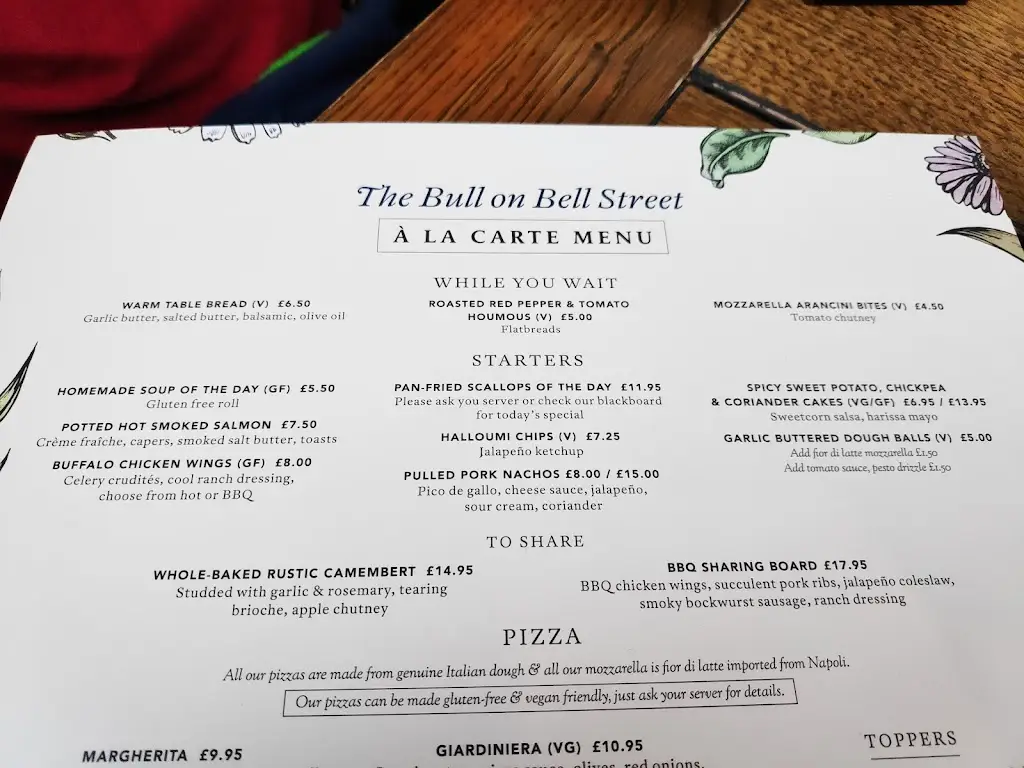 Menu_The Bull on Bell St_Henley-on-Thames_image_2