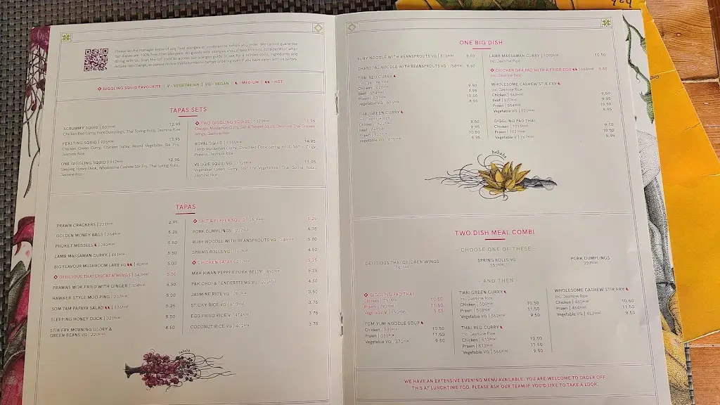 Menu_Giggling Squid - Henley_Henley-on-Thames_image_3