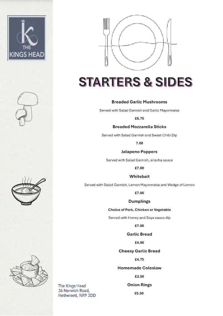 Menu_The Kings Head_Hethersett_image_4