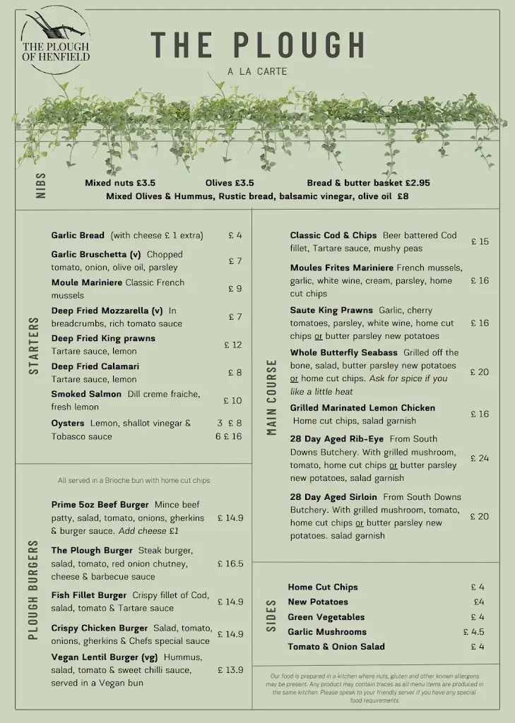 Menu_The Plough of Henfield_Henfield_image_1