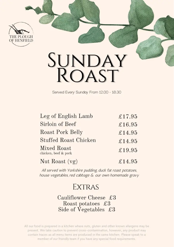 Menu_The Plough of Henfield_Henfield_image_3