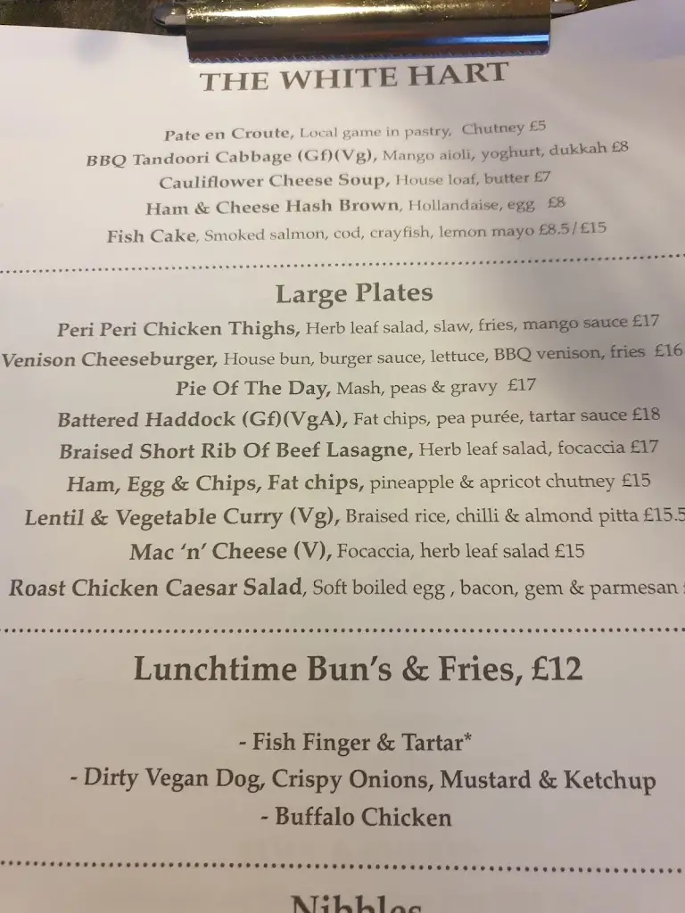 Menu_The White Hart_Henfield_image_3