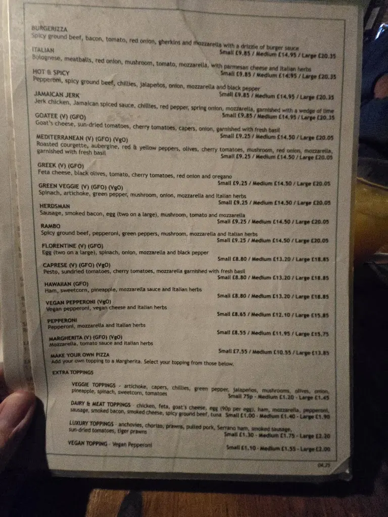 Menu_The Bull Inn_Henfield_image_1