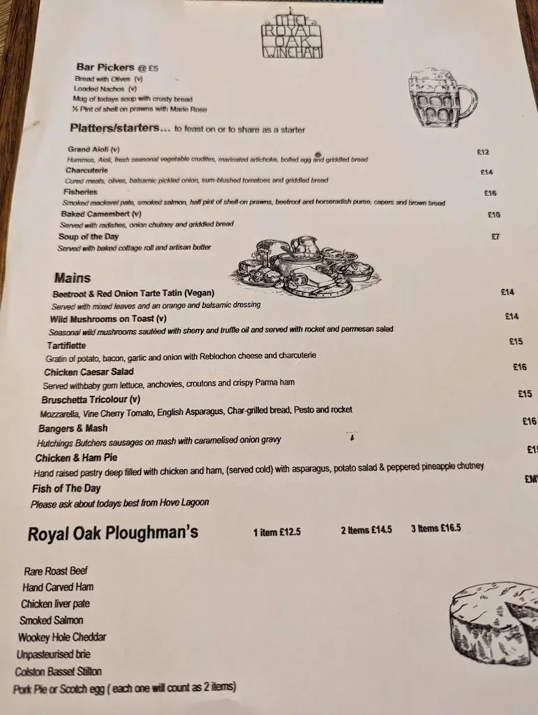 Menu_The Royal Oak_Henfield_image_1