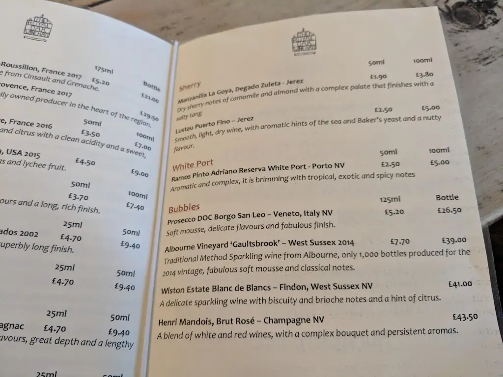 Menu_The Royal Oak_Henfield_image_2