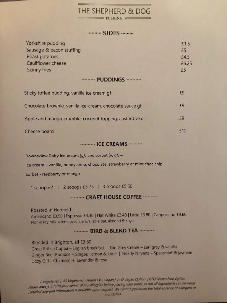 Menu_The Shepherd & Dog, Fulking_Henfield_immagine_3