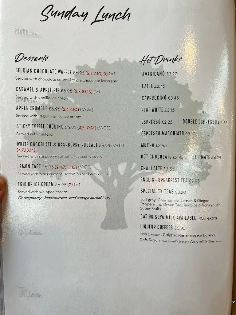 Menu_The View_Henley in Arden_image_4