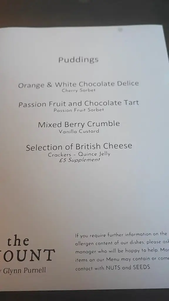 Menu_The Mount by Glynn Purnell_Henley in Arden_image_3