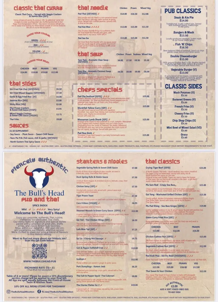 Menu_The Bull's Head_Henley in Arden_image_2