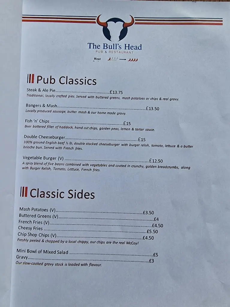 Menu_The Bull's Head_Henley in Arden_image_4