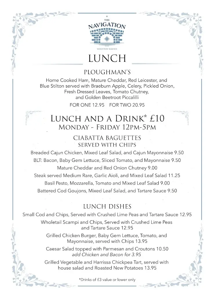 Menu_The Navigation_Henley in Arden_image_1
