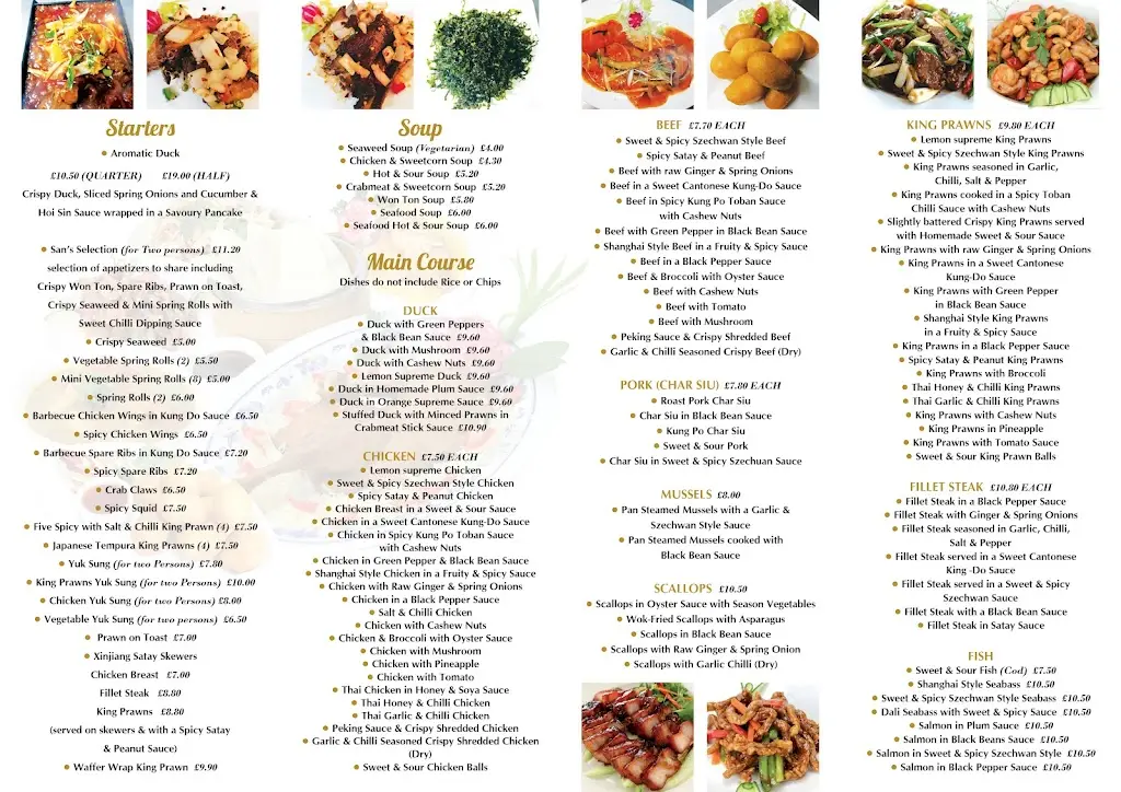 Menu_Sans Restaurant_Henley in Arden_image_1