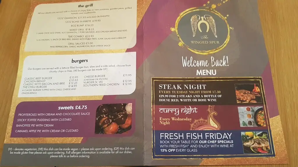 Menu_The Winged Spur_Henley in Arden_image_2