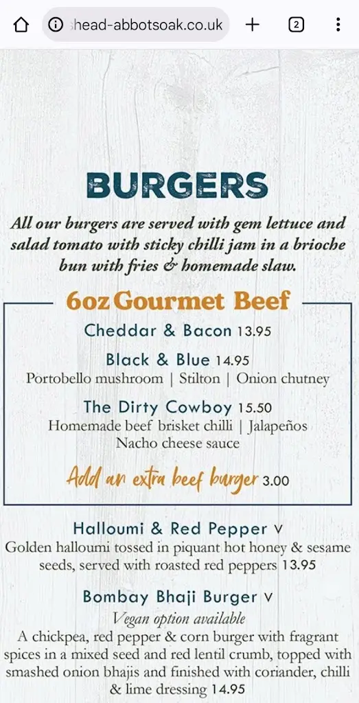 Menu_The Bulls Head at Abbots Oak_Bagworth_image_4