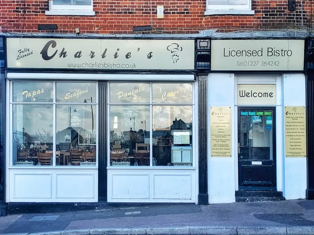 Charlie's Bistro restaurant in Herne Bay
