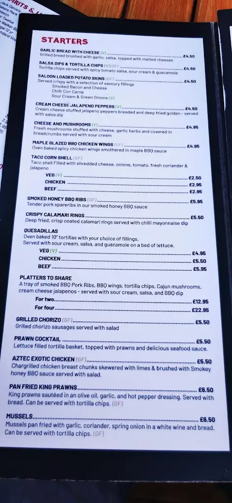 Menu_Saloon Bar & Grill_Herne Bay_image_4
