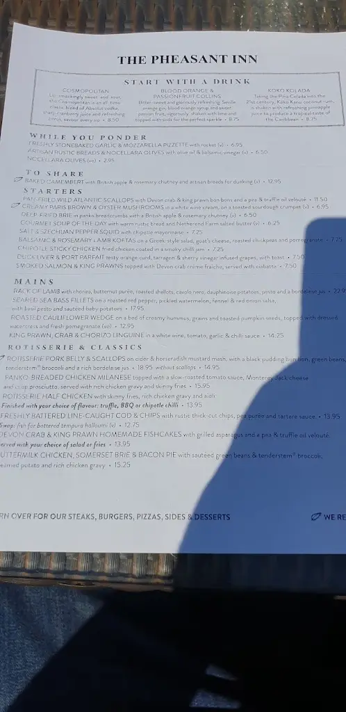 Menu_Pheasant Inn Liverpool_Hightown_image_4