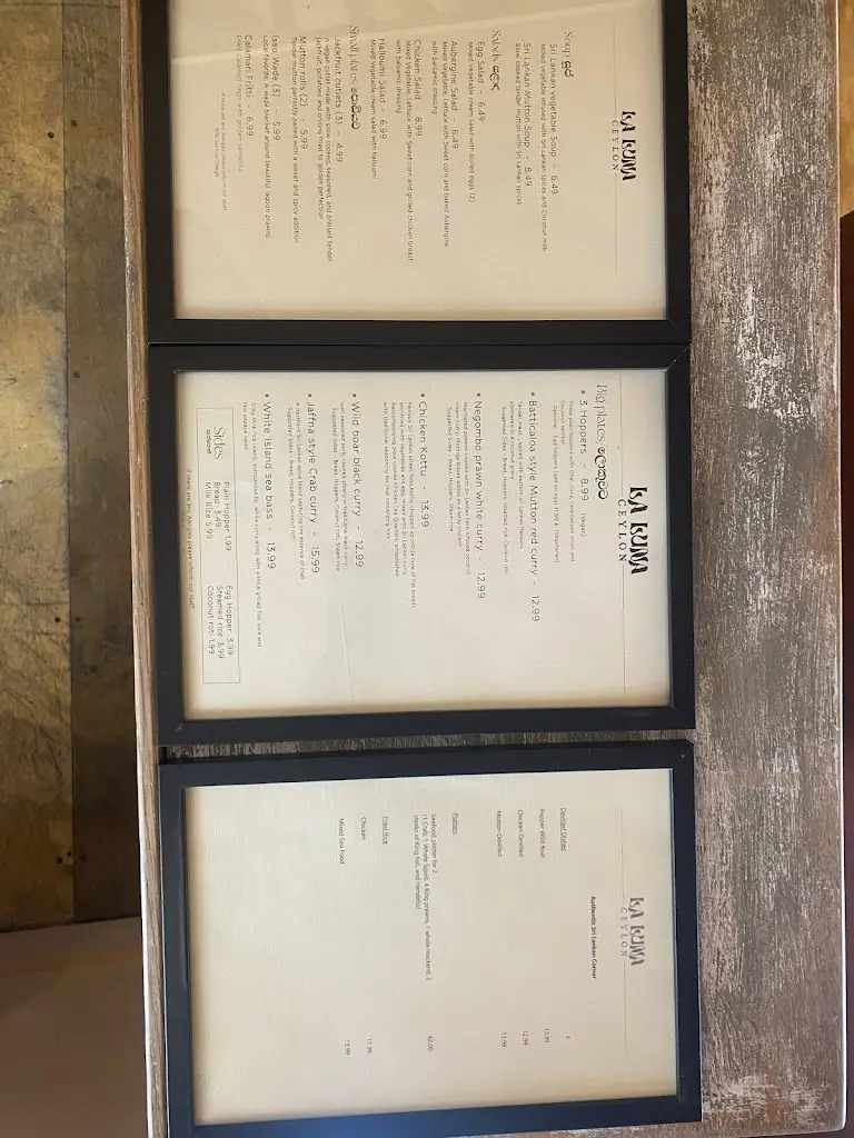 Menu_La Luna Ceylon_High Wycombe_image_2