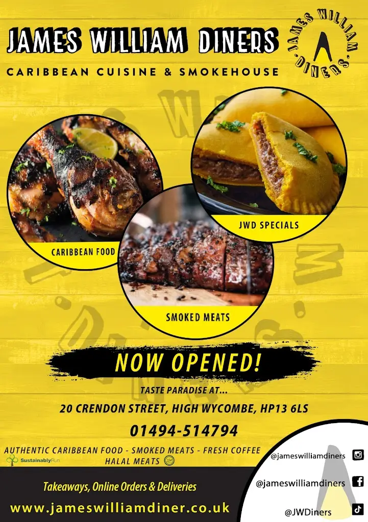 Menu_James William Diners_High Wycombe_image_4