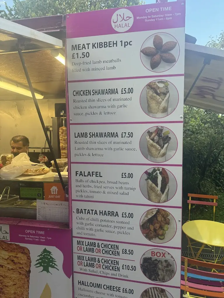 Menu_Beirut sustainable food_High Wycombe_image_1