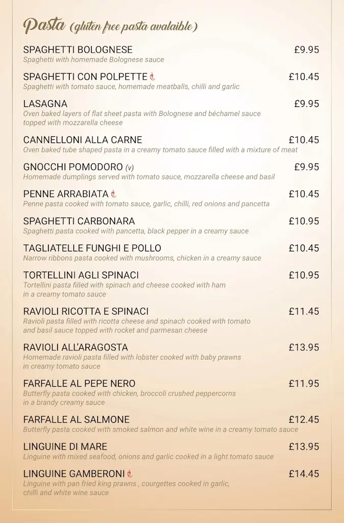 Menu_Bella Sera_Heywood_image_4