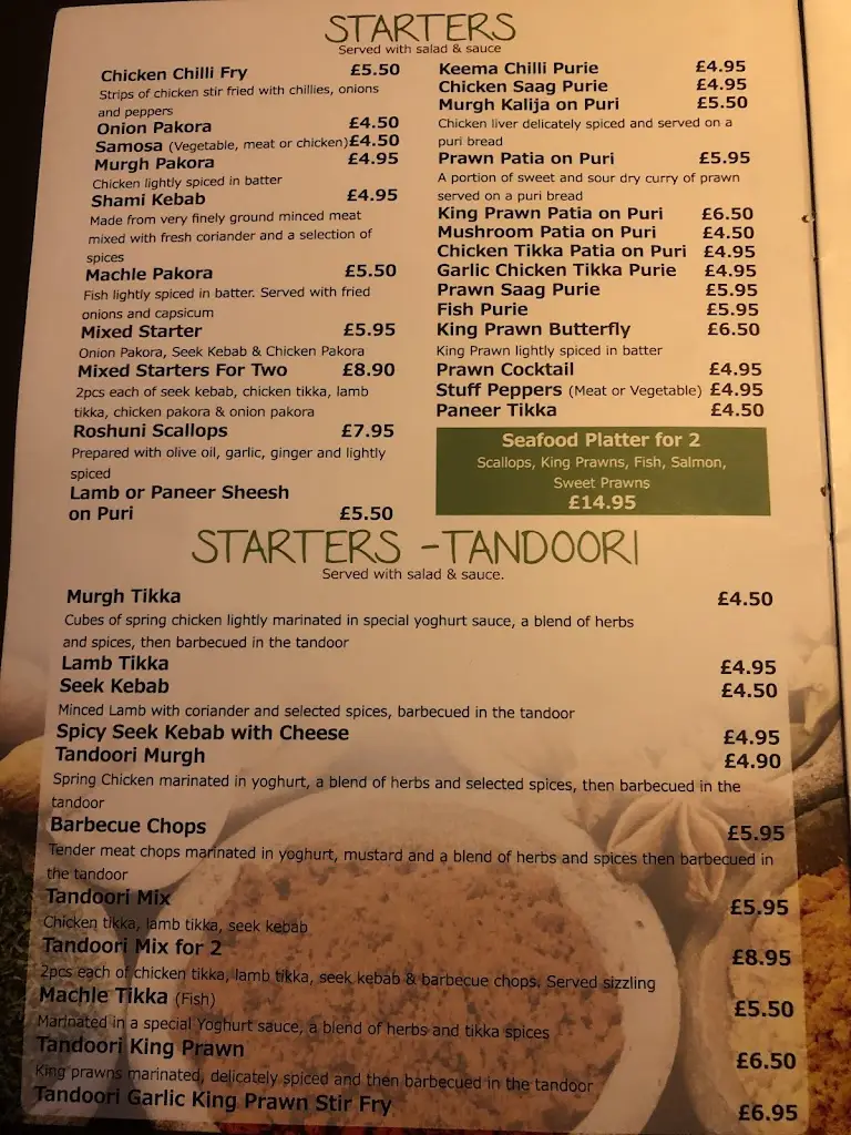 Menu_Venus Lounge restaurant Heywood_Heywood_image_3