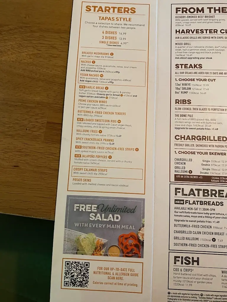 Menu_Harvester Sir Winston Churchill Rochdale_Heywood_image_4