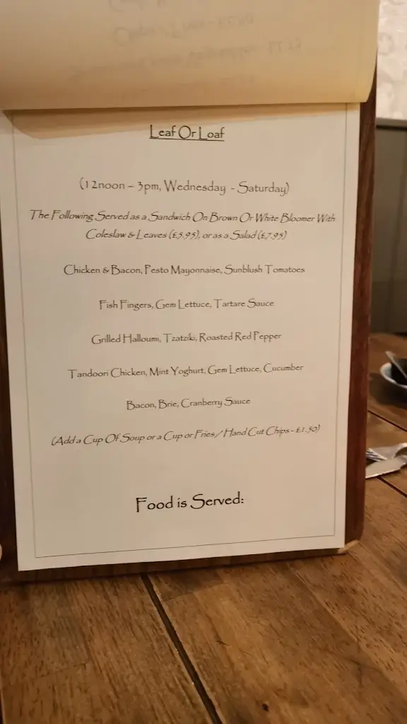 Menu_The Grapes at Bamford_Heywood_immagine_4