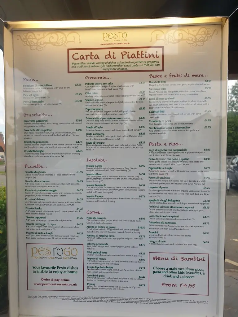 Menu_Pesto at the White Horse_Bagworth_image_2