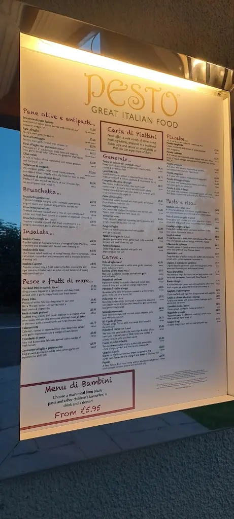 Menu_Pesto at the White Horse_Bagworth_image_3