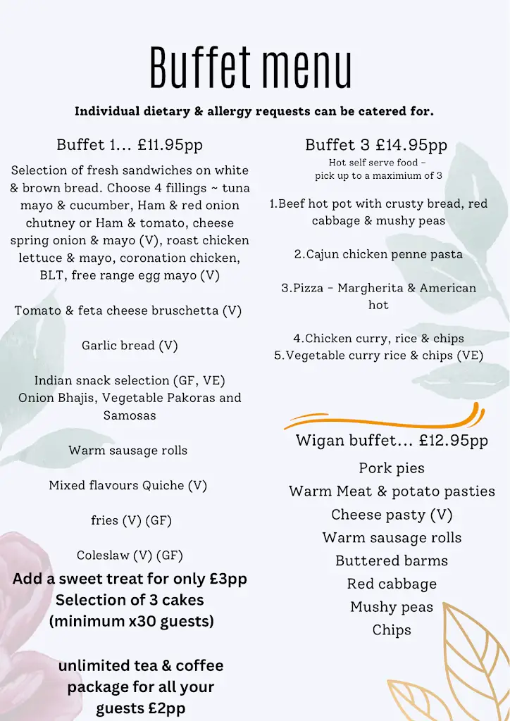 Menu_Clubhouse bar & restaurant @Hindley Hall Golf Club_Hindley_image_3