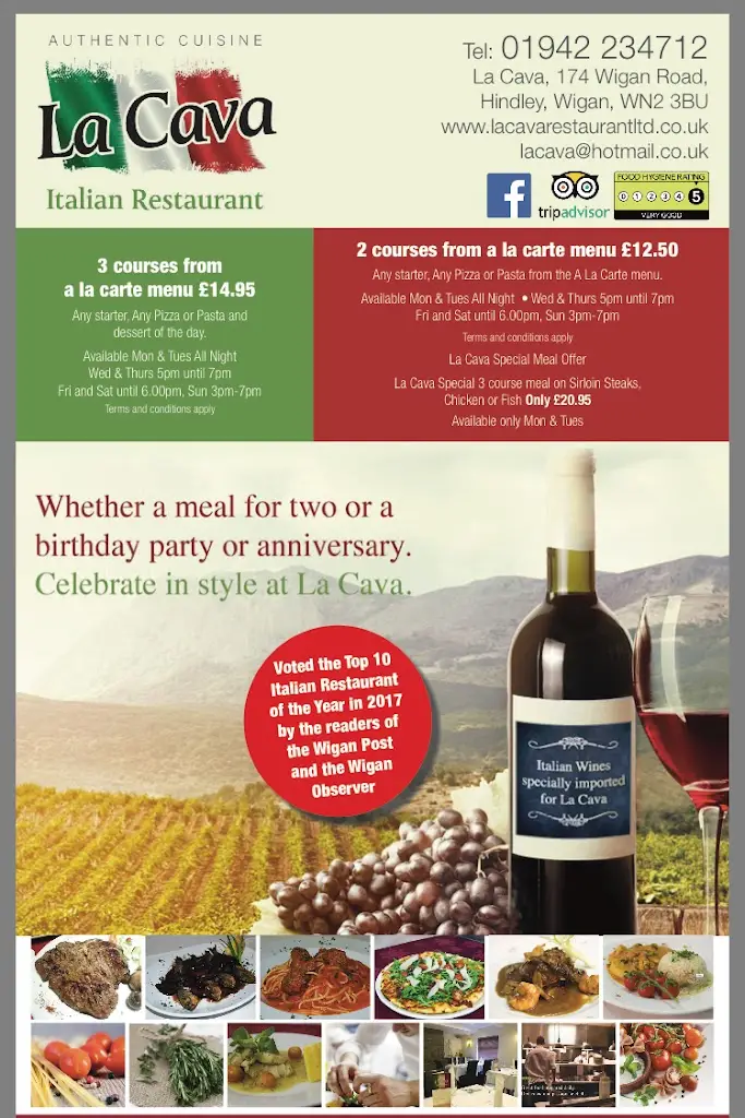 Menu_La Cava Restaurant_Hindley_image_2