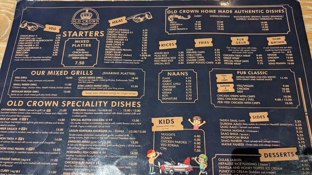 Menu_Old Crown Girton_Histon_image_3