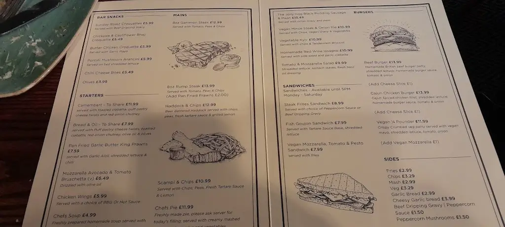 Menu_Wharf Tavern_Hockley Heath_image_4