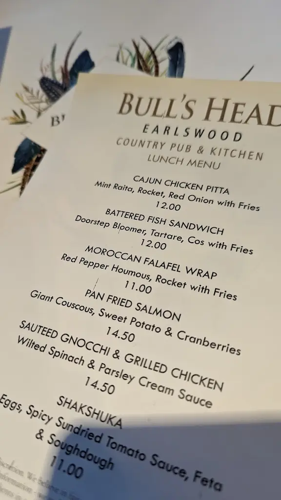 Menu_The Bulls Head_Hockley Heath_image_3