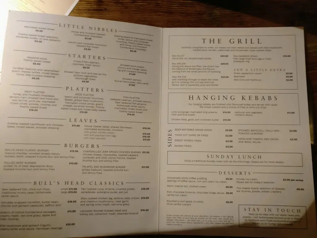 Menu_The Bulls Head_Hockley Heath_image_4