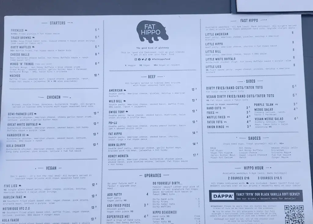 Menu_Fat Hippo Nottingham_Hockley_immagine_2