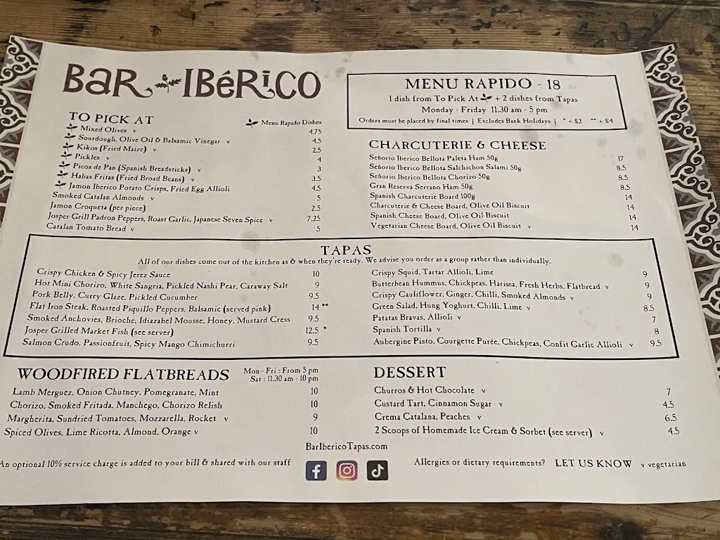 Menu_Bar Iberico_Hockley_immagine_1