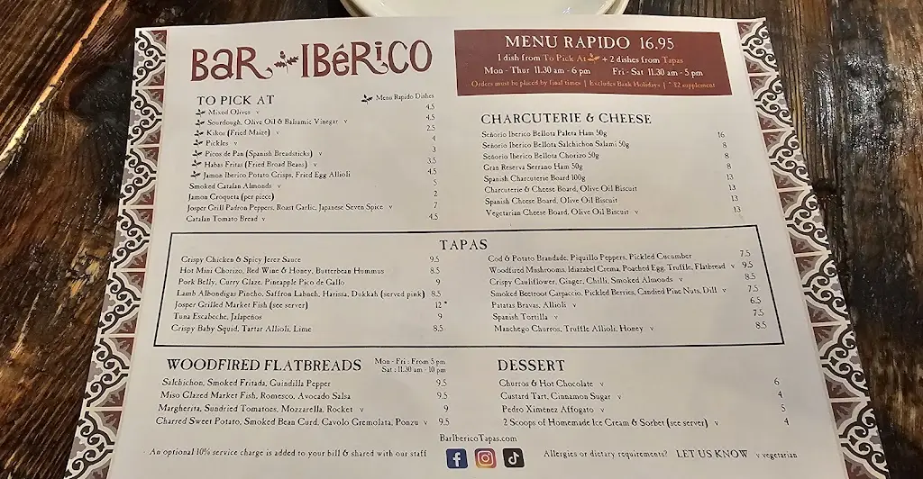 Menu_Bar Iberico_Hockley_immagine_2