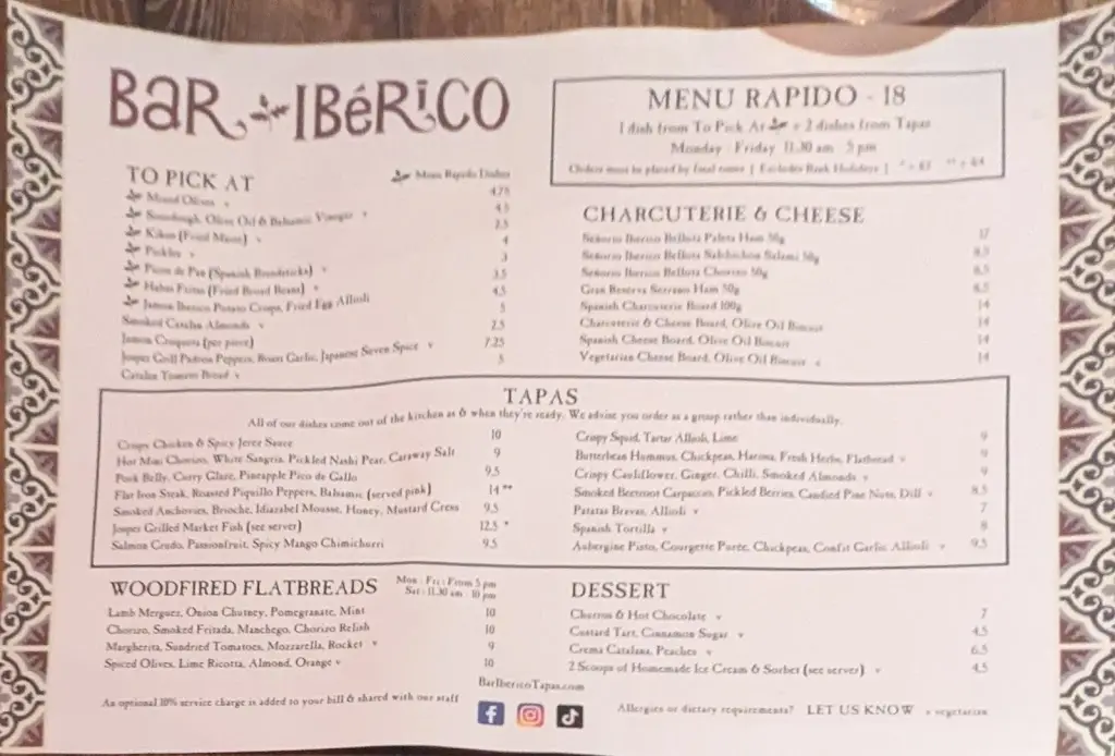 Menu_Bar Iberico_Hockley_immagine_3