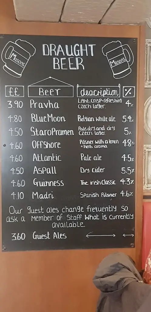 Menu_Masons Freehouse_High Bentham_image_3