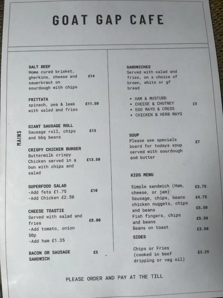 Menu_Goat Gap Cafe_High Bentham_immagine_1
