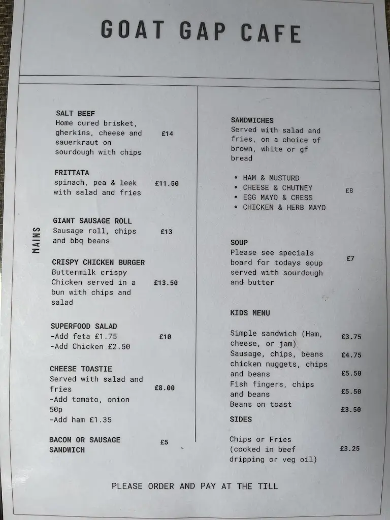 Menu_Goat Gap Cafe_High Bentham_immagine_2