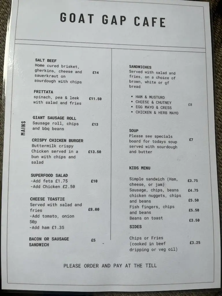 Menu_Goat Gap Cafe_High Bentham_immagine_3