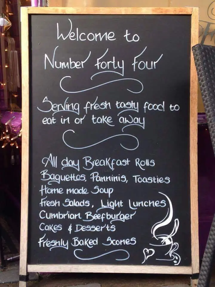 Menu_Number Forty Four_High Bentham_image_4