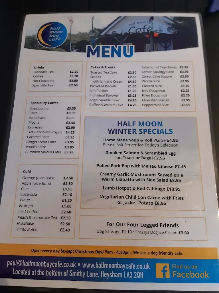 Menu_Half Moon Bay Cafe_Heysham_imagen_3