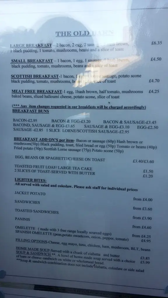 Menu_The Old Barn Cafe_Heysham_image_1