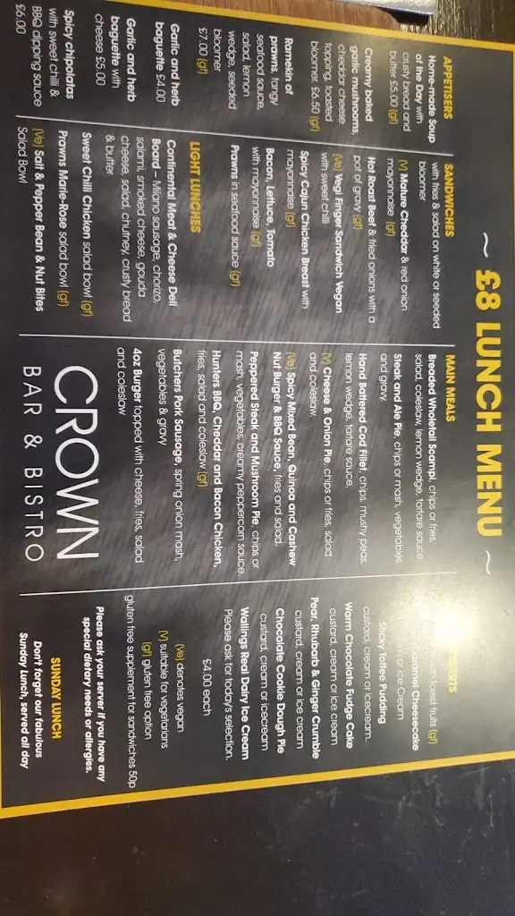 Menu_The Crown Bar & Bistro_Heysham_image_3