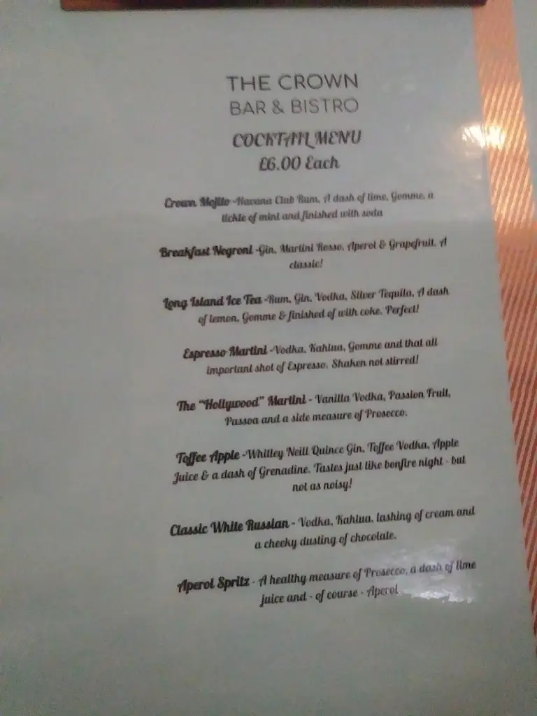 Menu_The Crown Bar & Bistro_Heysham_image_4